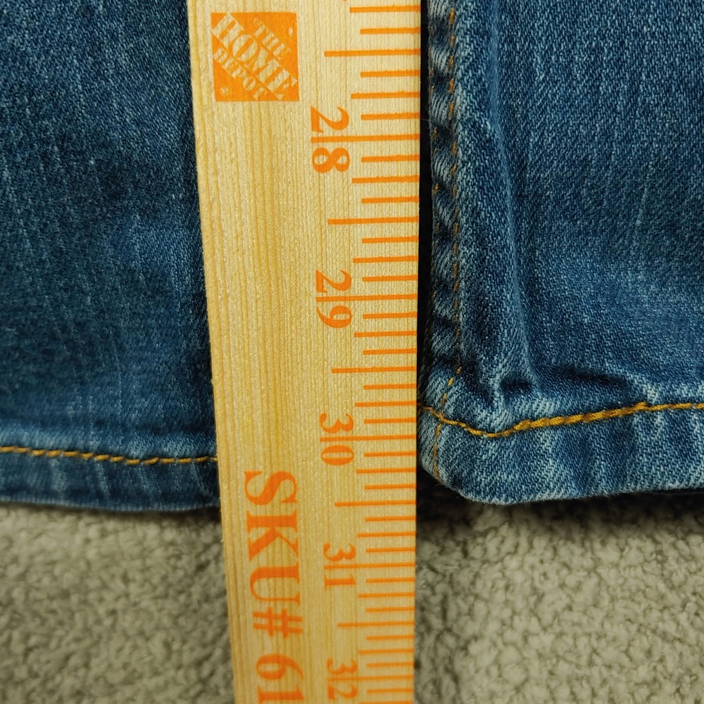 Levi Strauss 514 Straight Leg Jeans - Mens 38x30 - Blue Denim Stretch - Picture 8 of 16